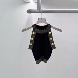 Authentic Balmain Black and Gold Diaper Cover